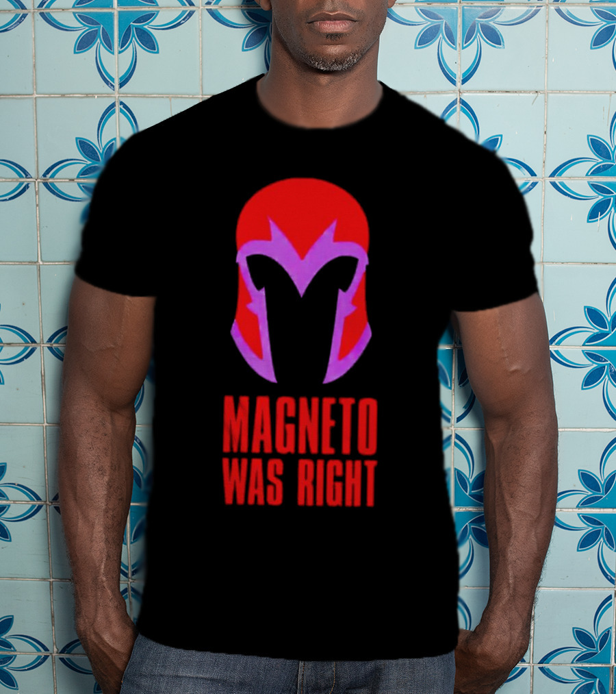 Magneto Was Right Helmet Icon Marvel Fan T-Shirt