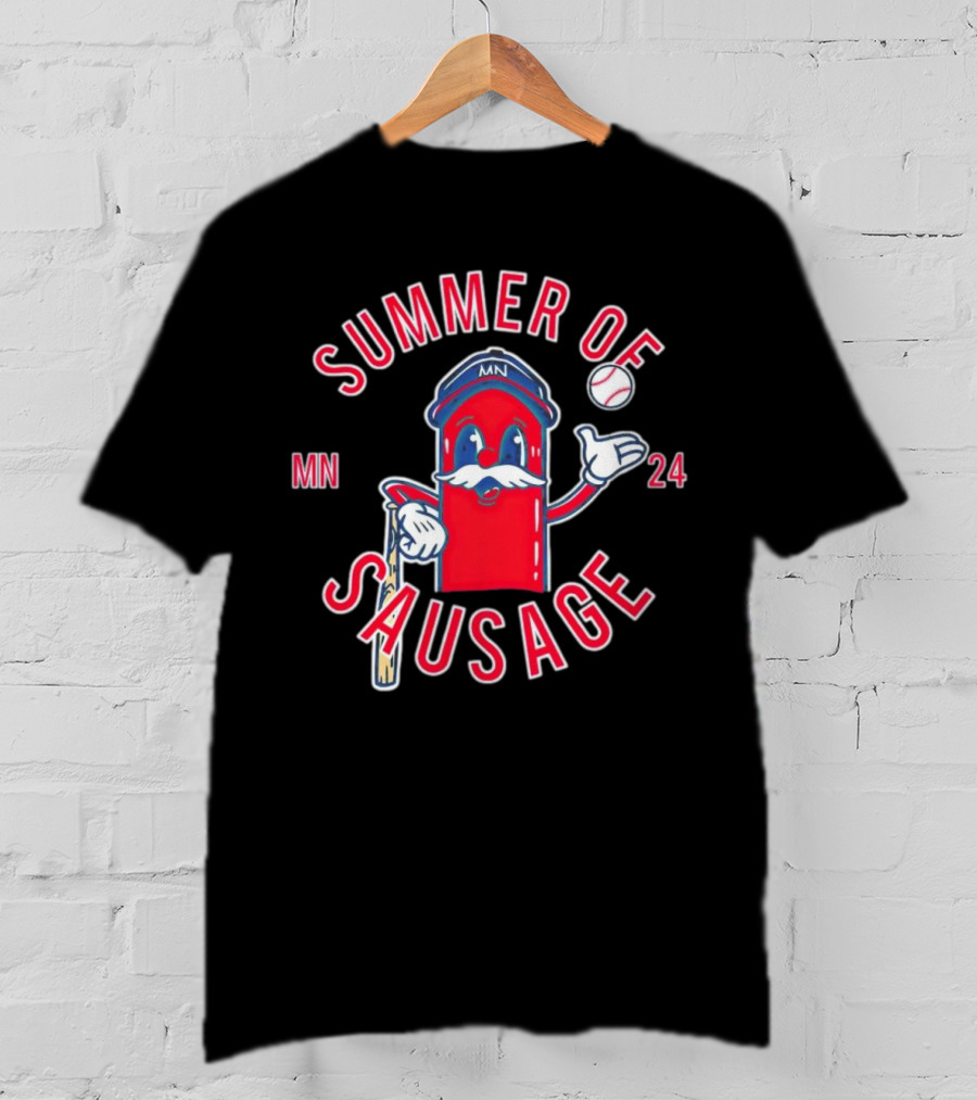 Summer Of Sausage MN Baseball Mascot 24 T-Shirt