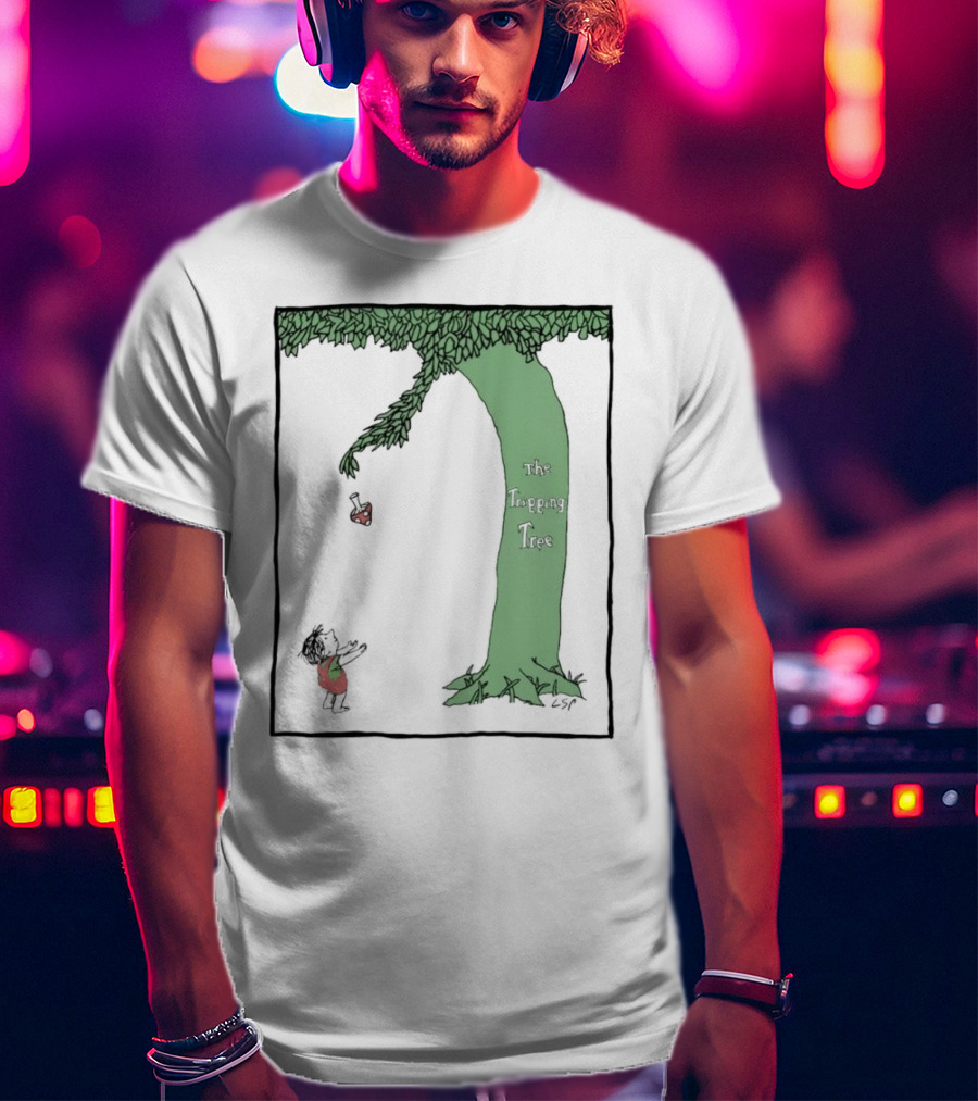 The Tripping Tree Heart Exchange Green Animation T-Shirt