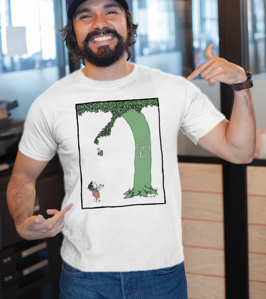 The Tripping Tree Heart Exchange Green Animation T-Shirt