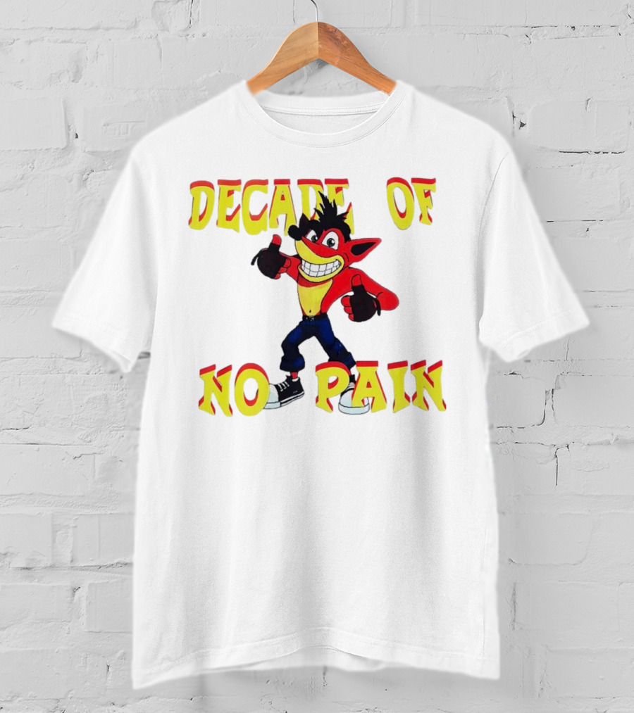 Decade Of No Pain Crash Bandicoot Thumbs Up T-Shirt