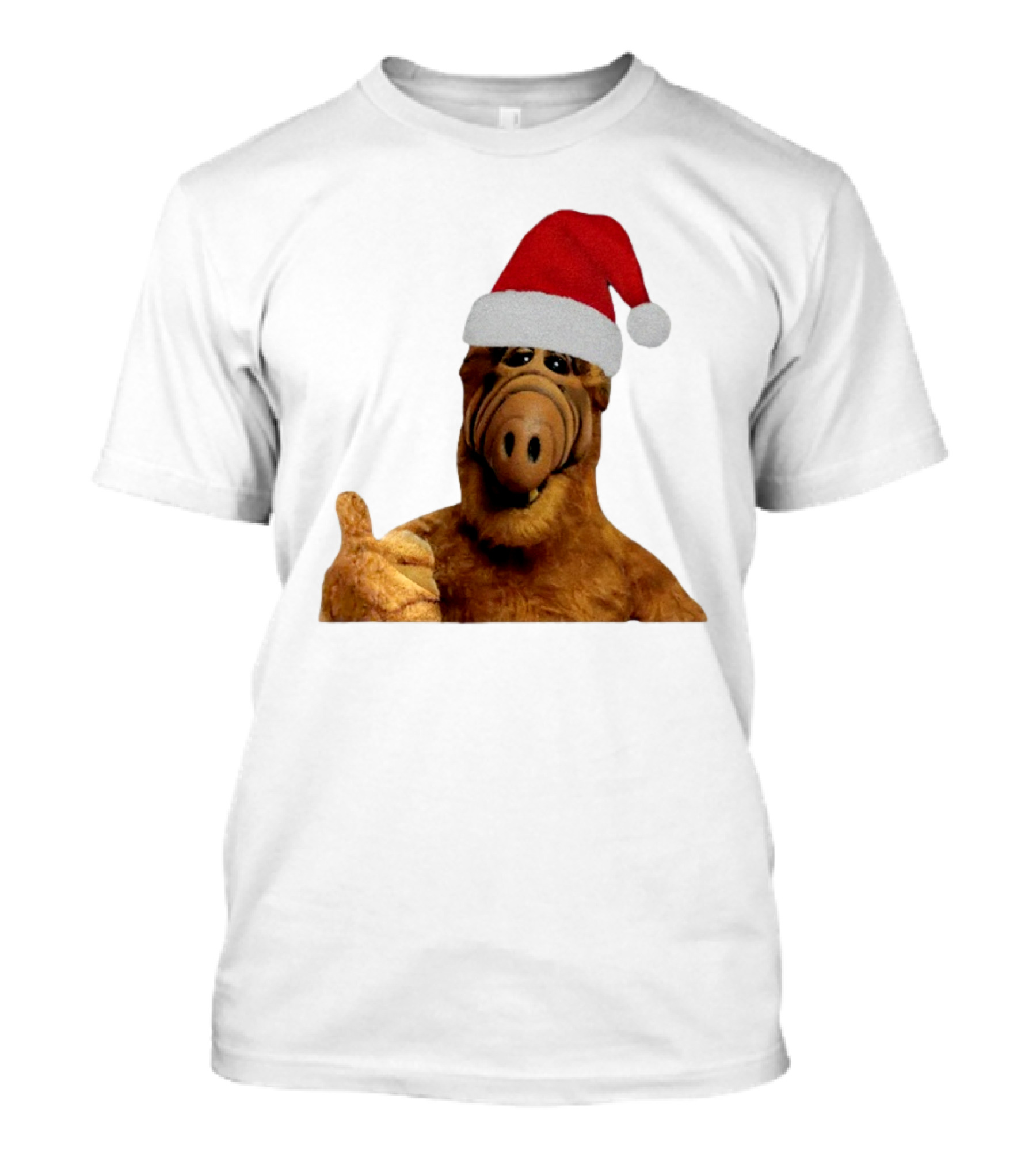 Alf Wearing Santa Hat Christmas Holiday T-Shirt