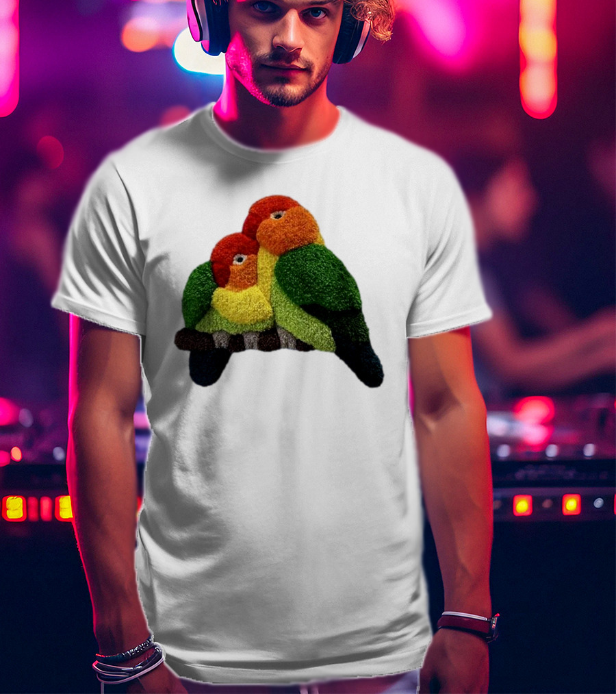 A Pair Of Lovely Parrots In Vibrant Cozy Colors T-Shirt