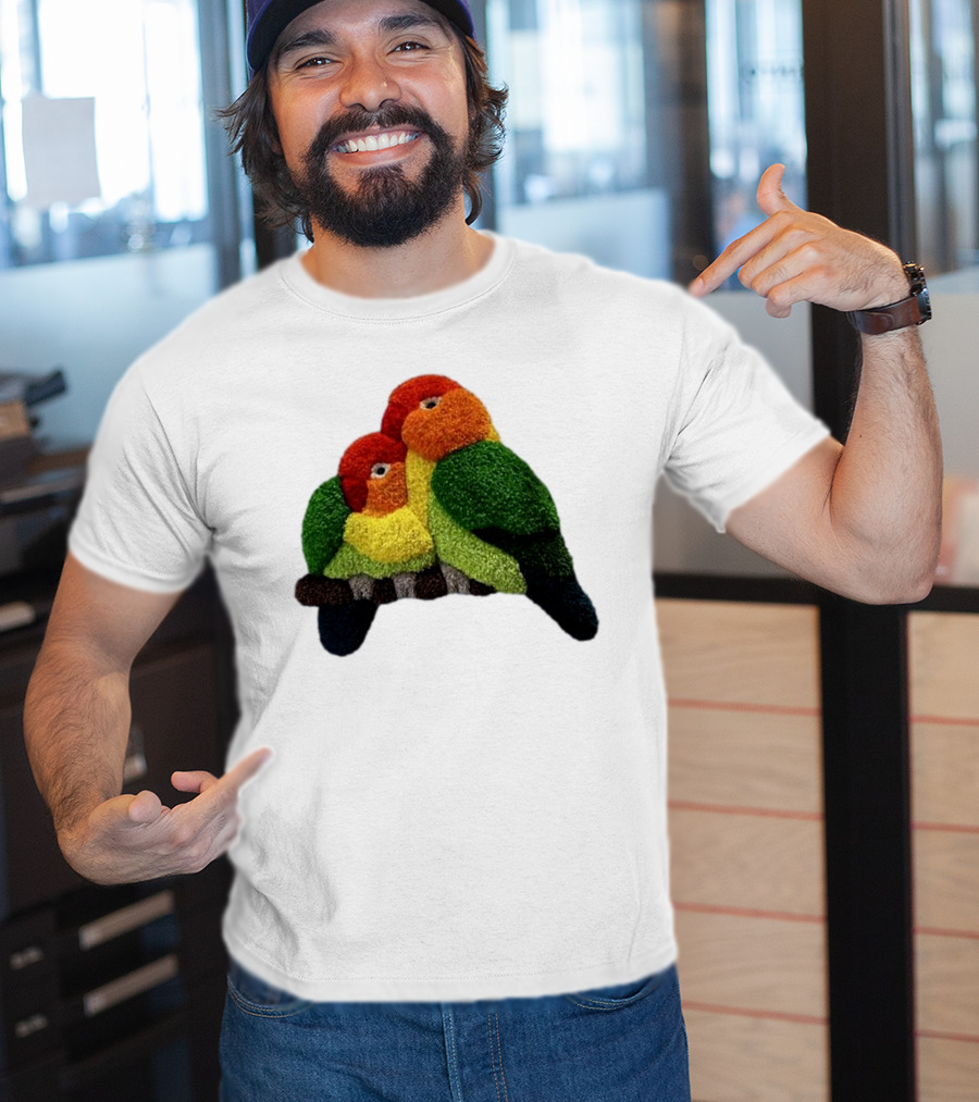 A Pair Of Lovely Parrots In Vibrant Cozy Colors T-Shirt