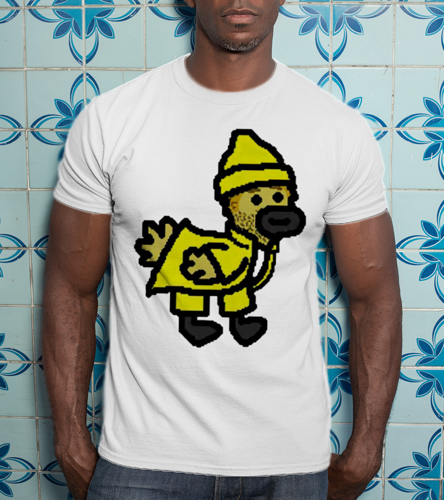 Fall Guy Gosling Bearded Yellow Raincoat Sprite T-Shirt