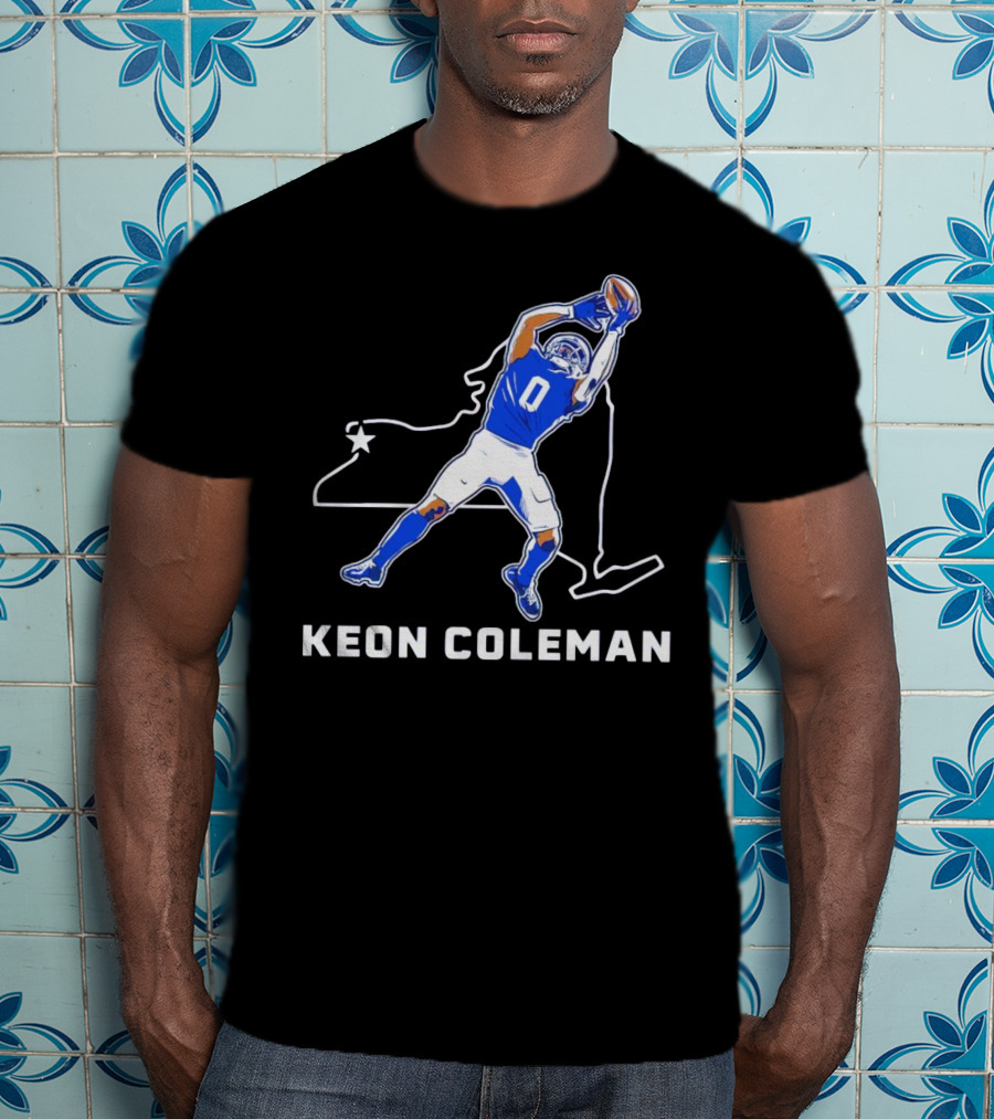 Keon Coleman Football Catch Buffalo State Star T-Shirt