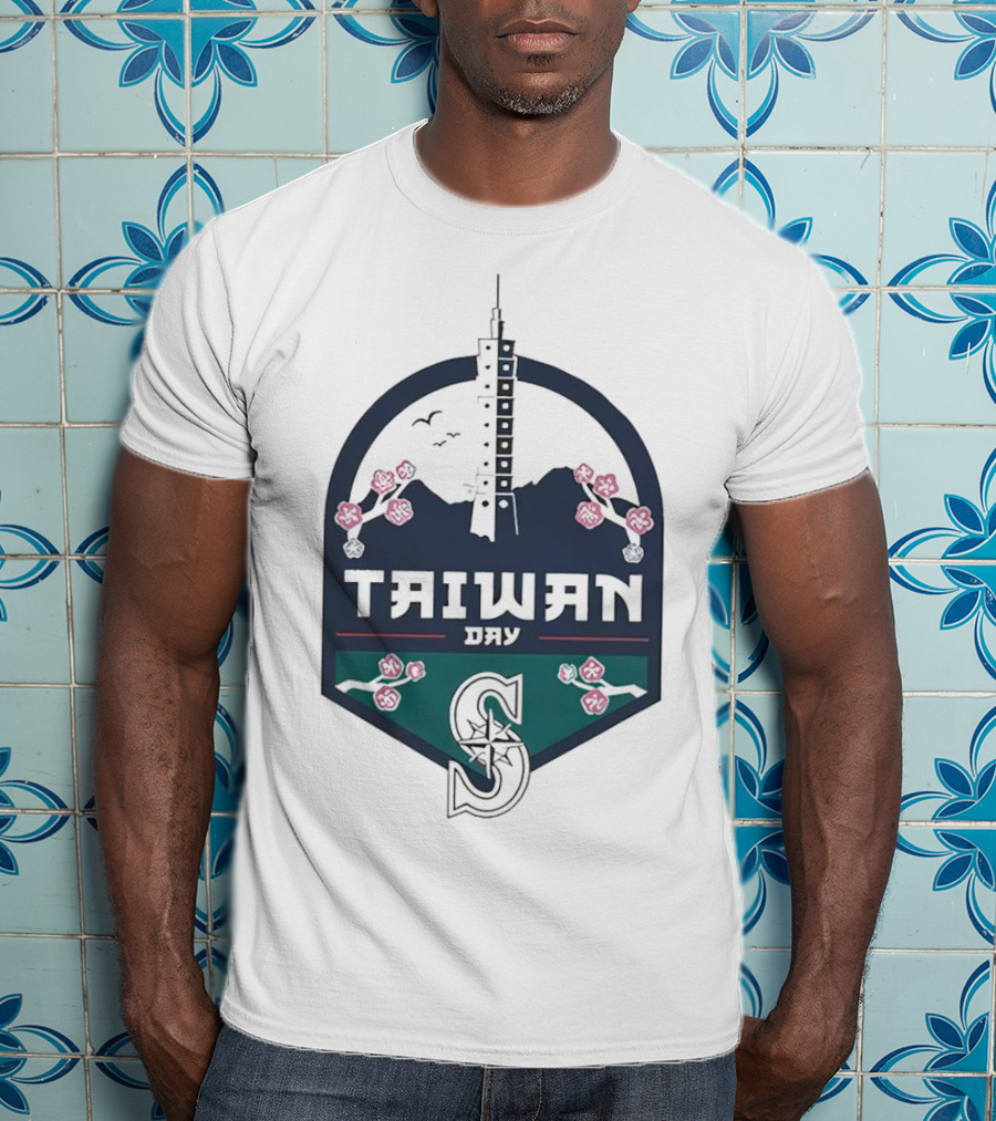 Taiwan Night Mariners Sakura Skyline T-Shirt