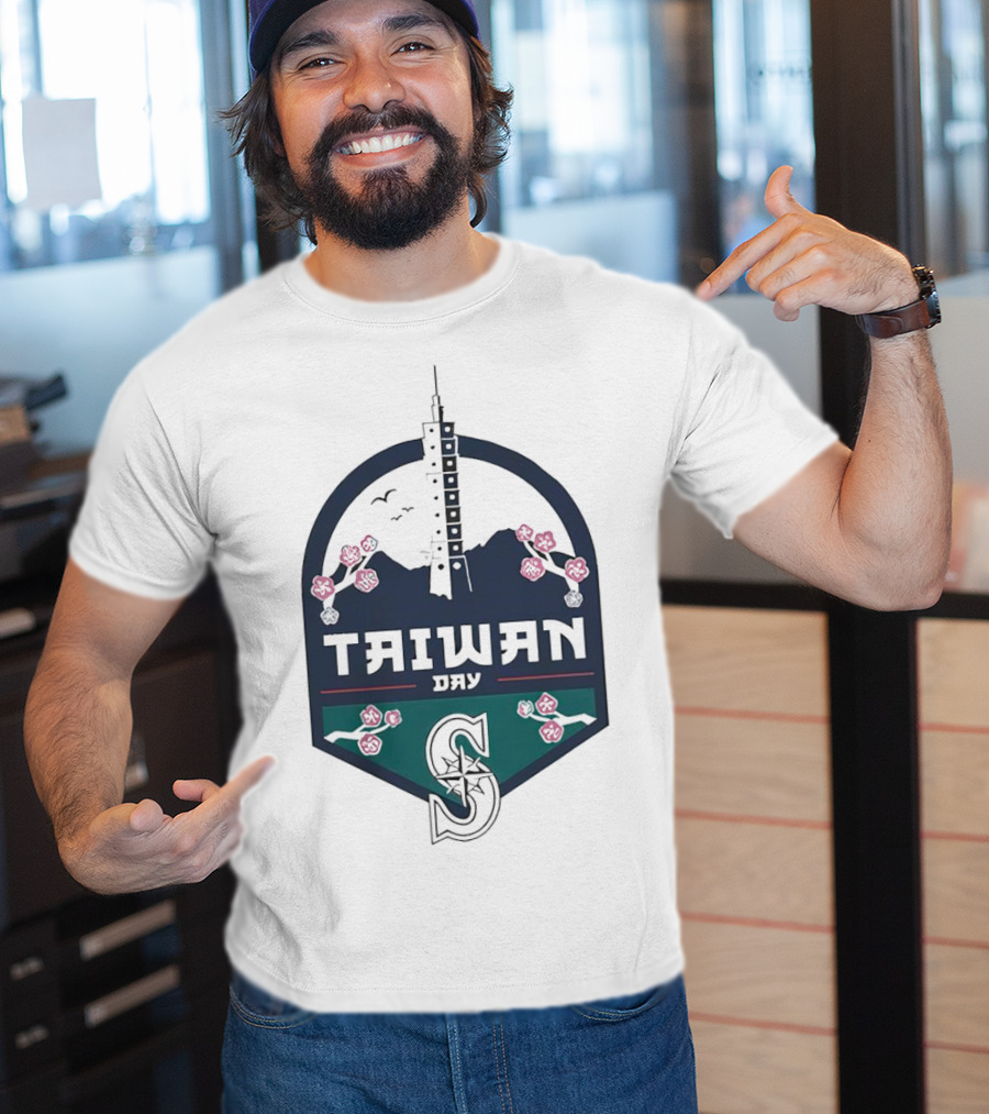 Taiwan Night Mariners Sakura Skyline T-Shirt