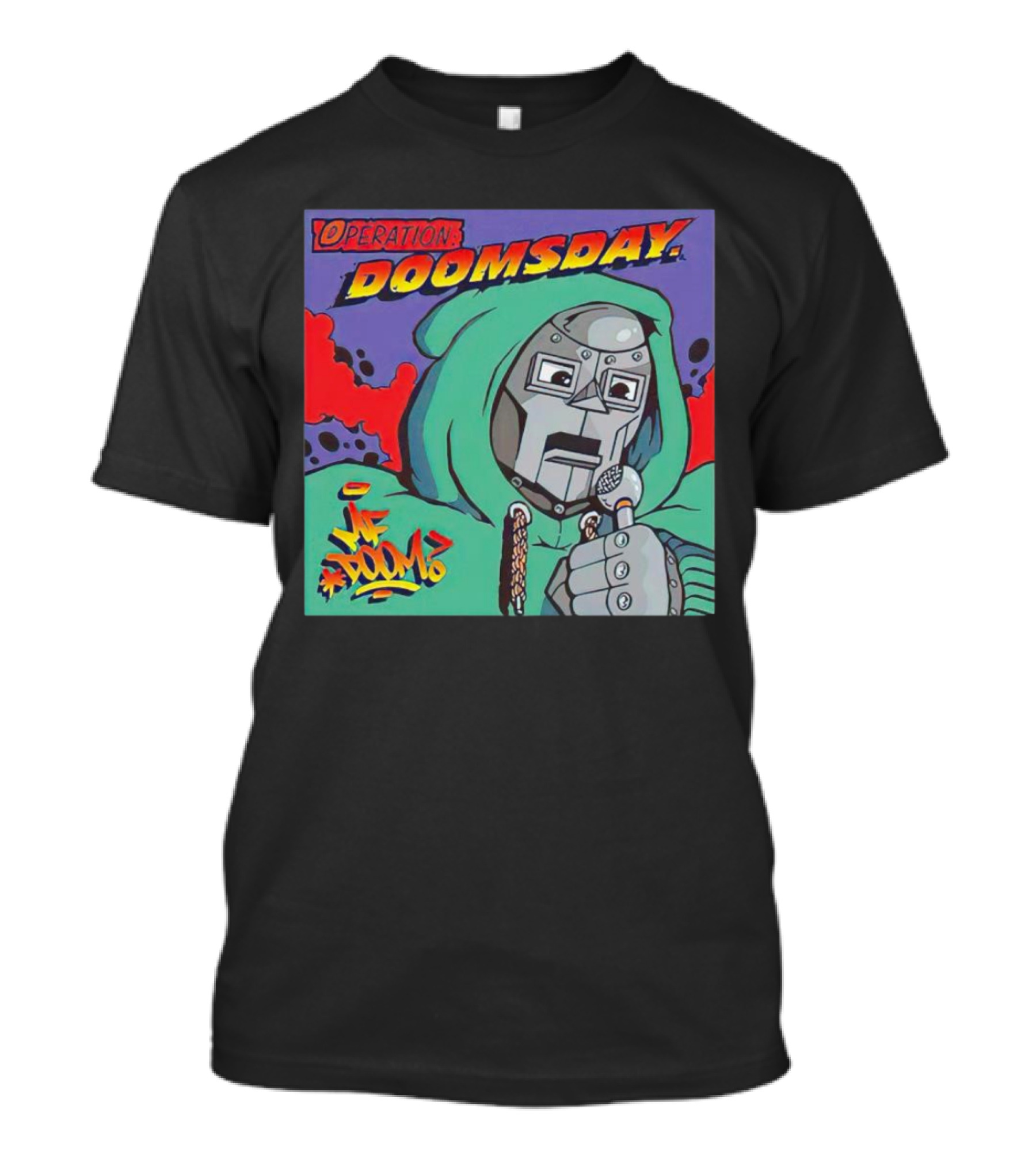 Operation Doomsday MF Doom Mask Hoodie Mic Comic T-Shirt