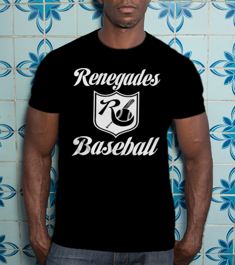 Renegades Baseball Steve Bartman Incident Shield T-Shirt