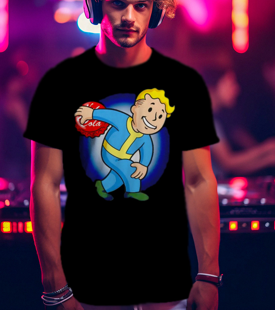 Vault Boy Nuka Cola Discobolus Pose T-Shirt