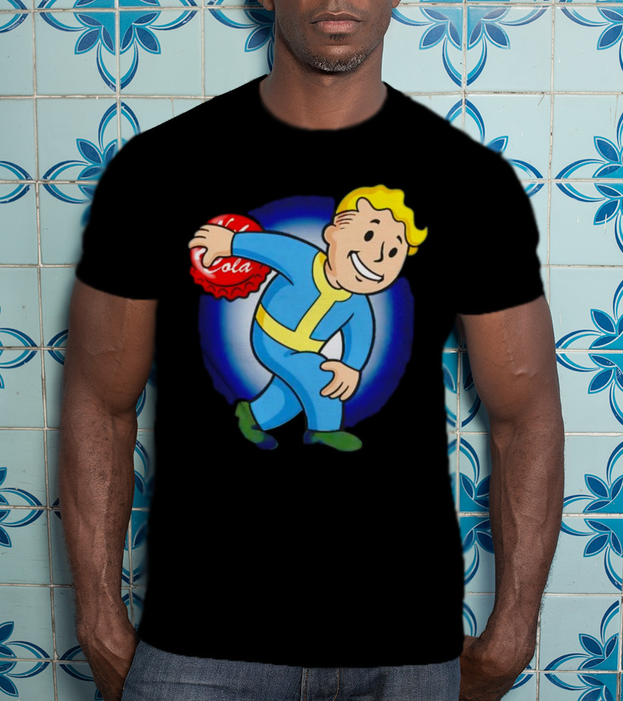 Vault Boy Nuka Cola Discobolus Pose T-Shirt