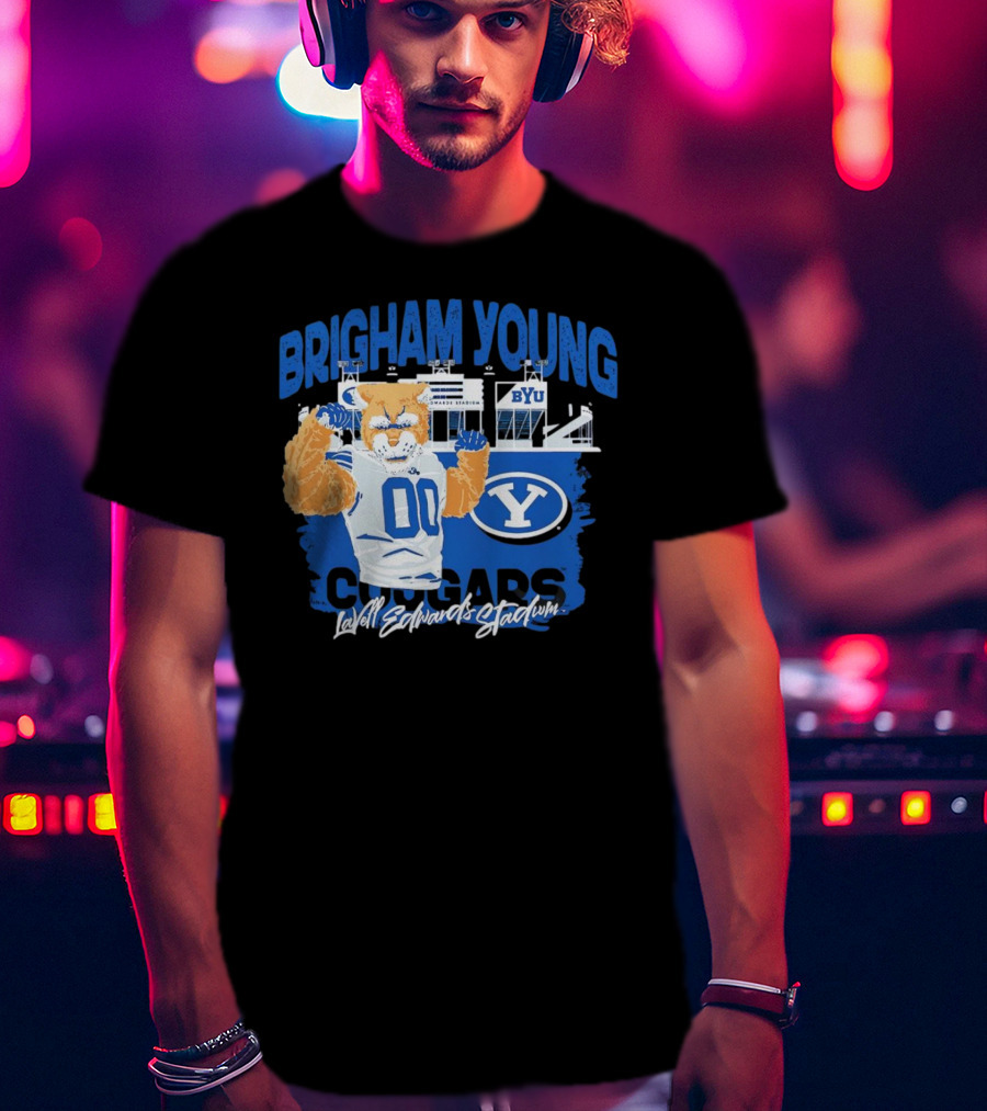 Brigham Young Cougars BYU Lavell Edwards Stadium T-Shirt