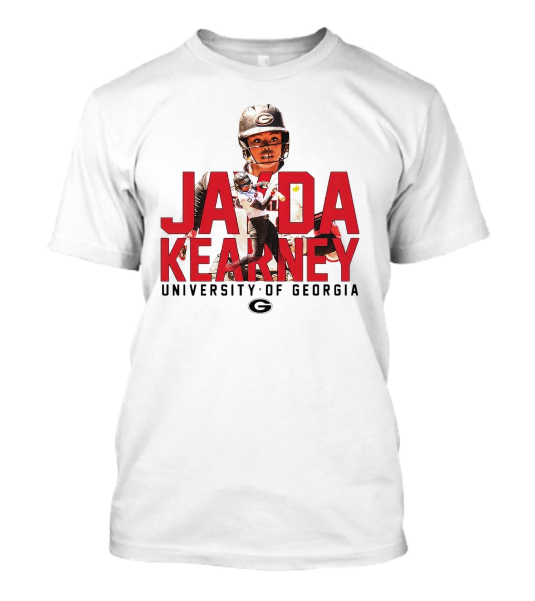Jayda Kearney University Of Georgia Softball Player Collage T-Shirt