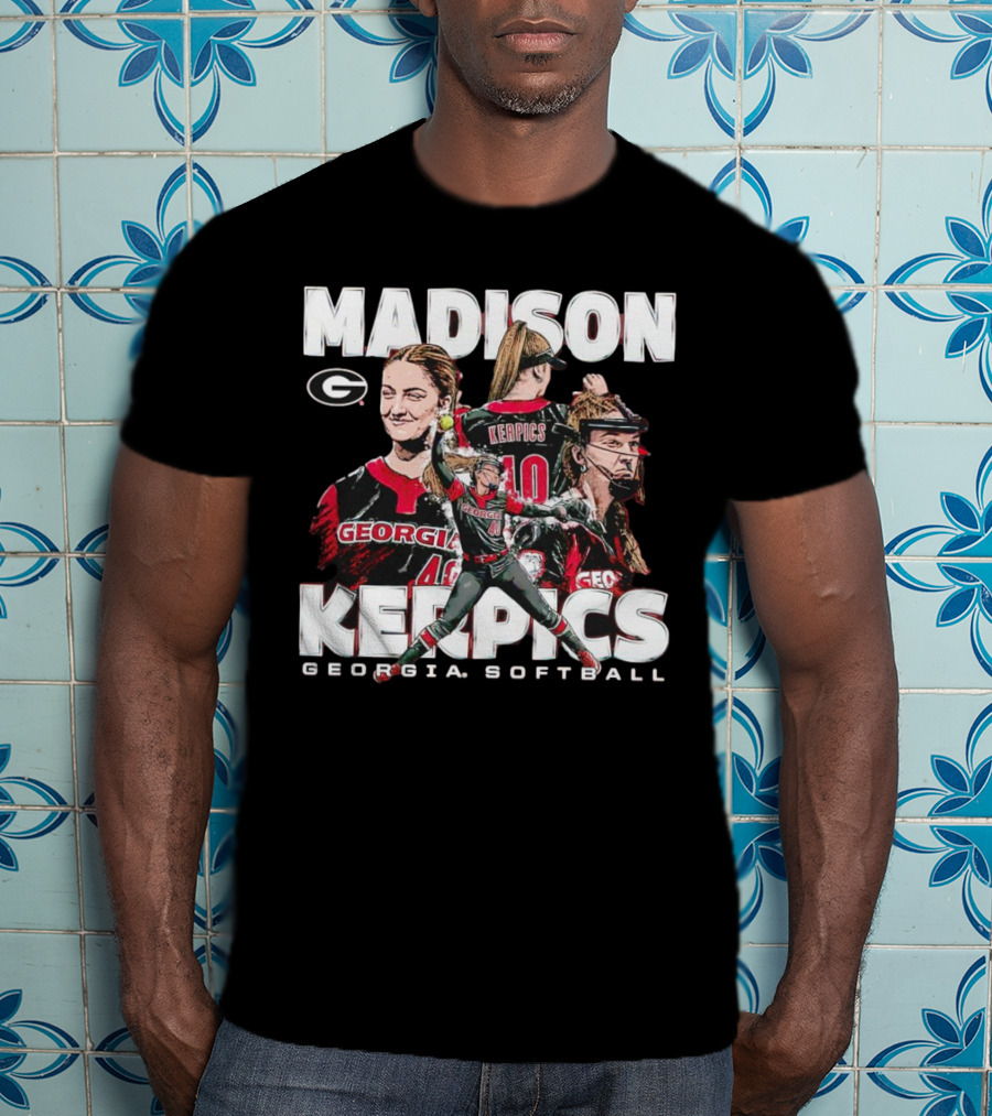 Madison Kerpics Georgia Softball NCAA Collage Player T-Shirt