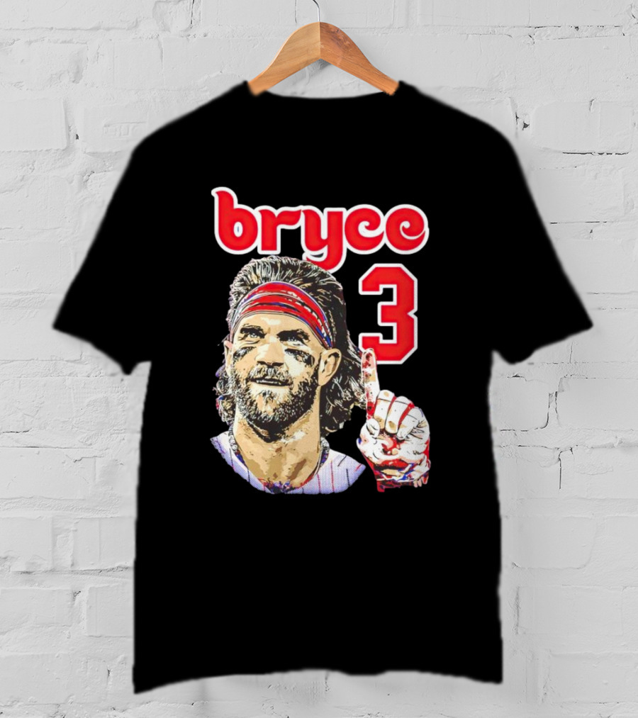 Bryce Harper 3 Finger Pose Fan T-Shirt