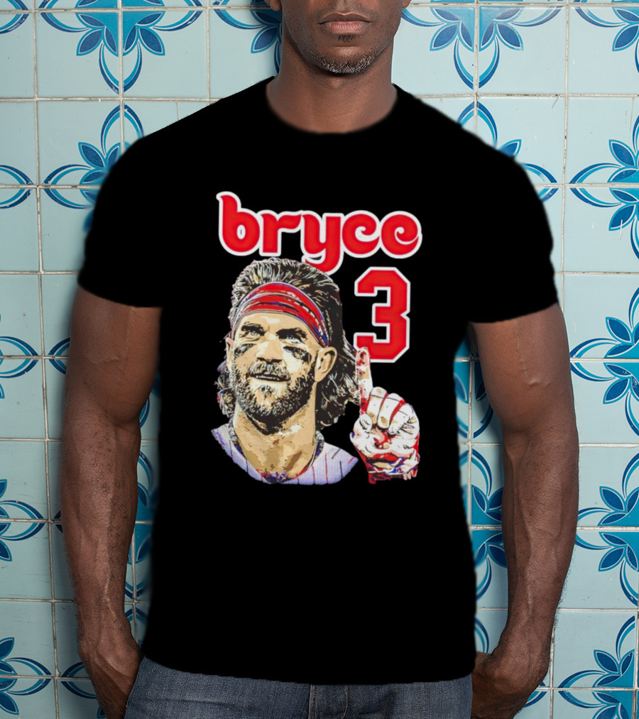 Bryce Harper 3 Finger Pose Fan T-Shirt