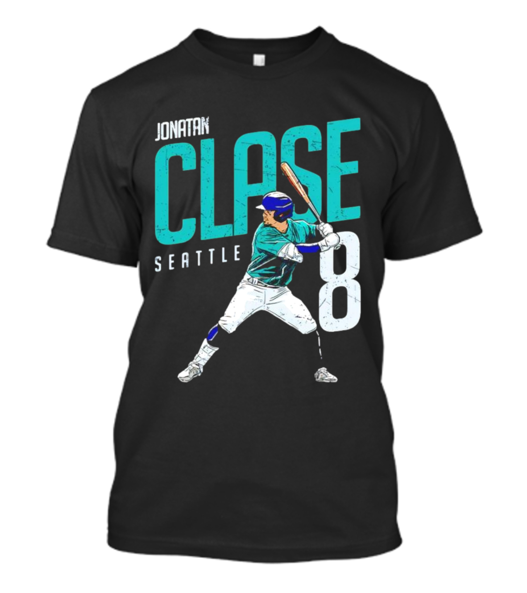 Jonatan Clase Seattle #8 MLBPA Player T-Shirt