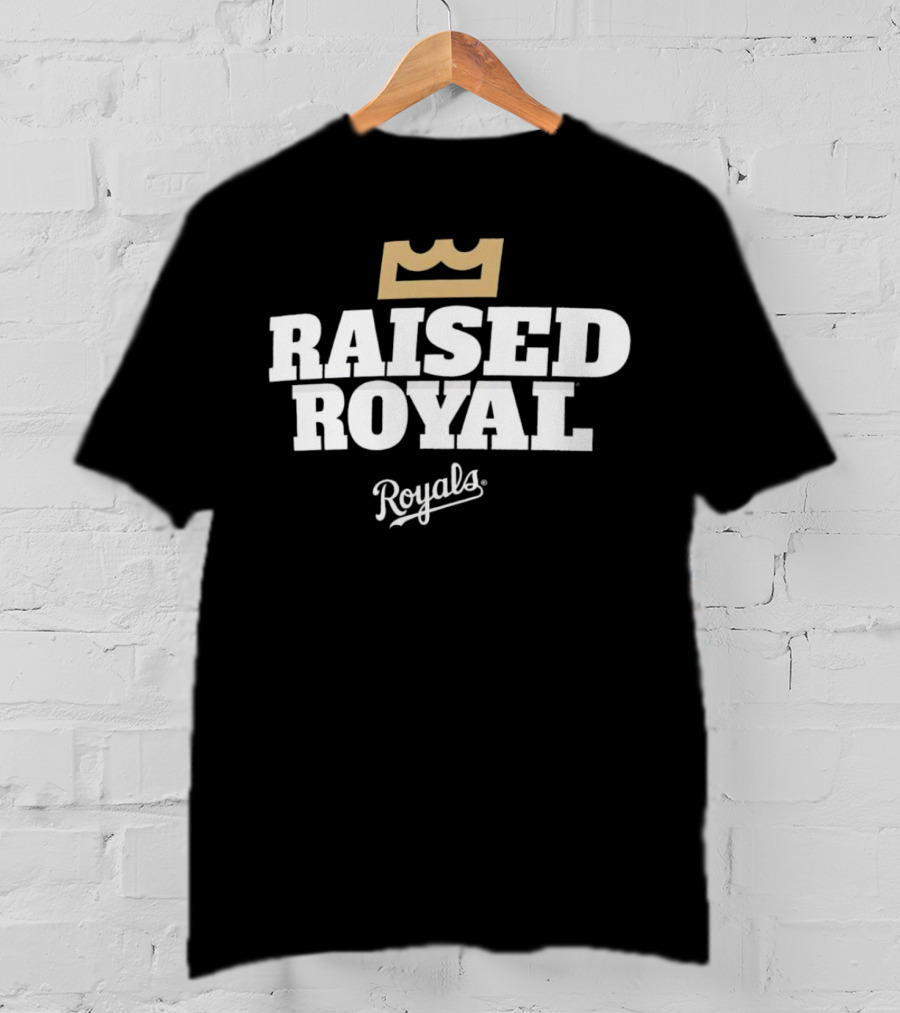 Kansas City Royals Raised Royal Royals Crown T-Shirt