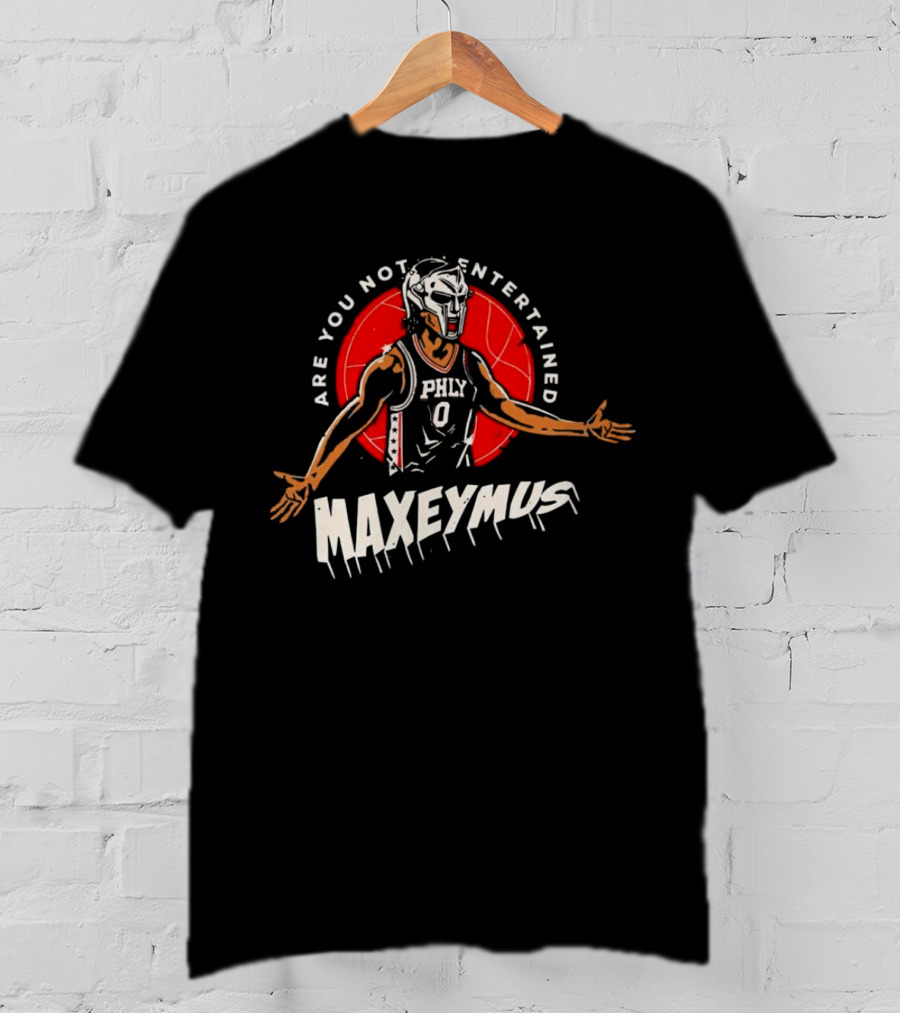 Maxeymus Are You Not Entertained Phly Basketball Gladiator T-Shirt