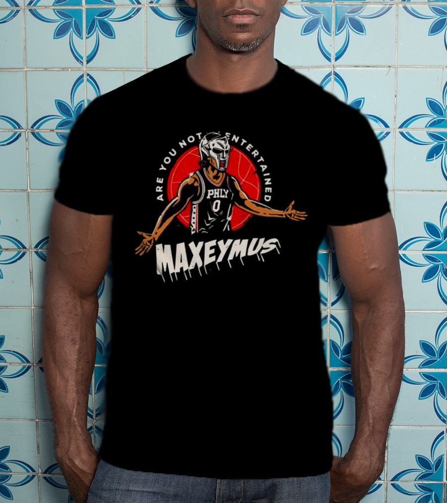 Maxeymus Are You Not Entertained Phly Basketball Gladiator T-Shirt