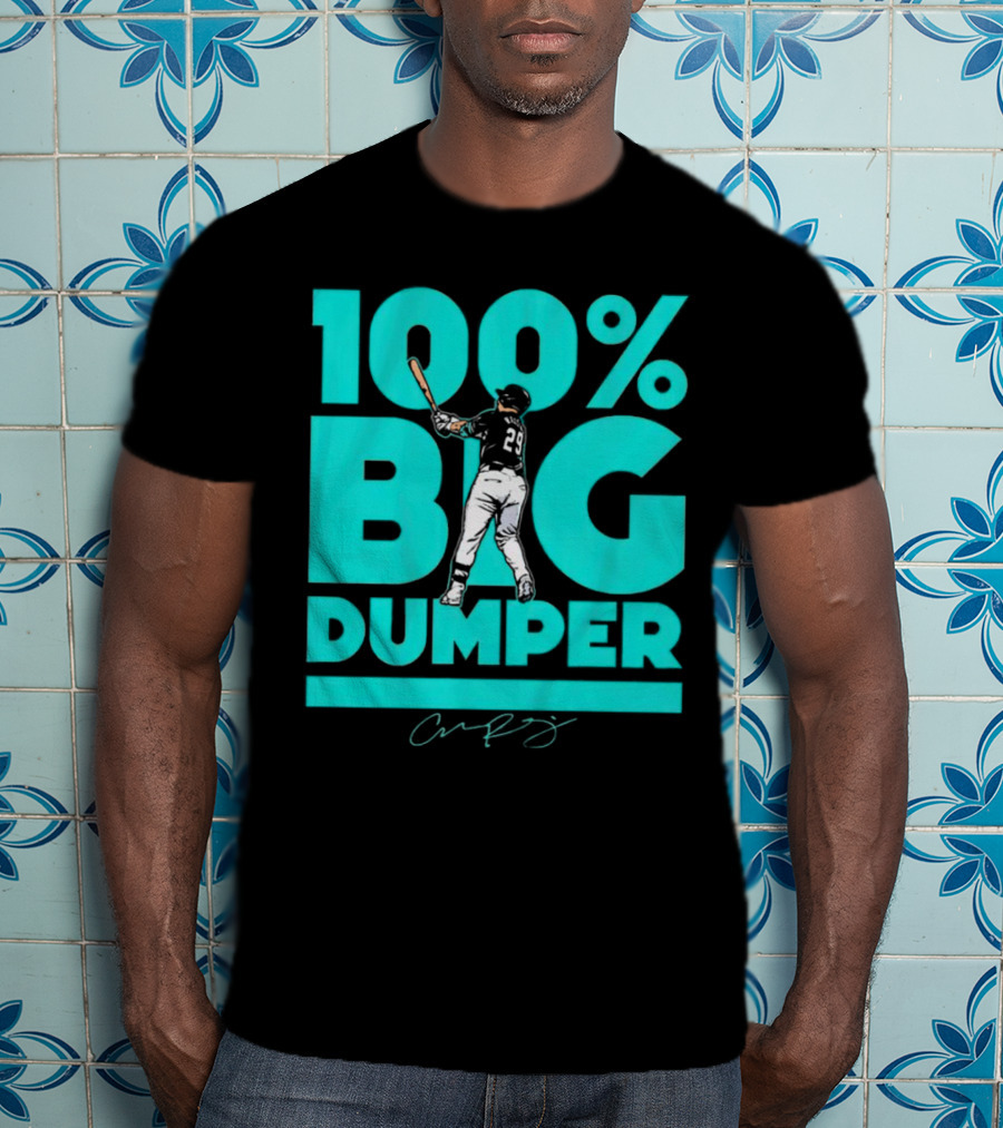 100% Big Dumper Player 29 Baseball Signature T-Shirt