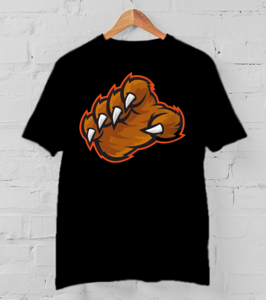 The Claw Bears Football Fierce Paw T-Shirt