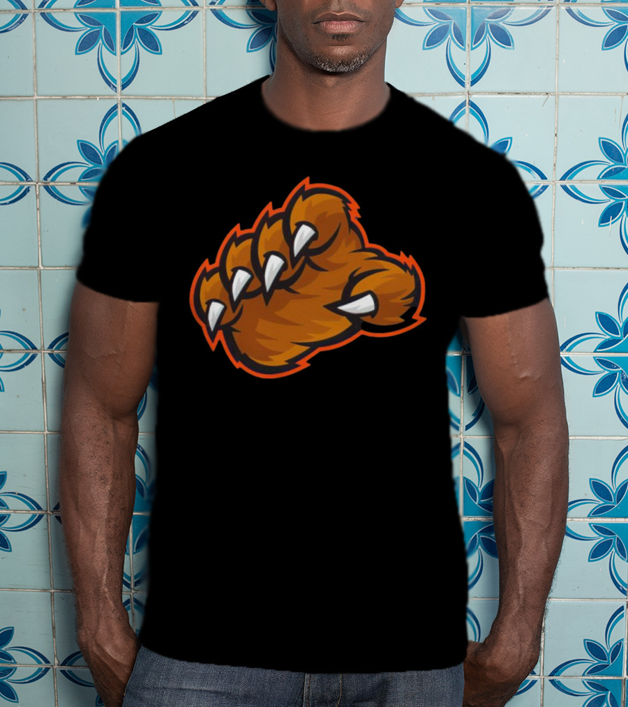 The Claw Bears Football Fierce Paw T-Shirt