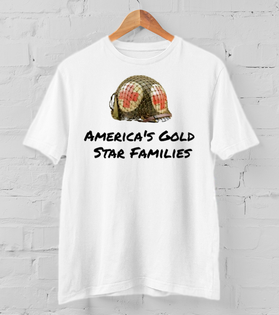 America's Gold Star Families Military Helmet Memorial T-Shirt