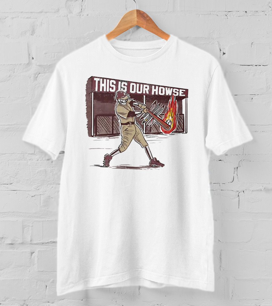This Is Our Howse Baseball Flaming Bat Swing T-Shirt