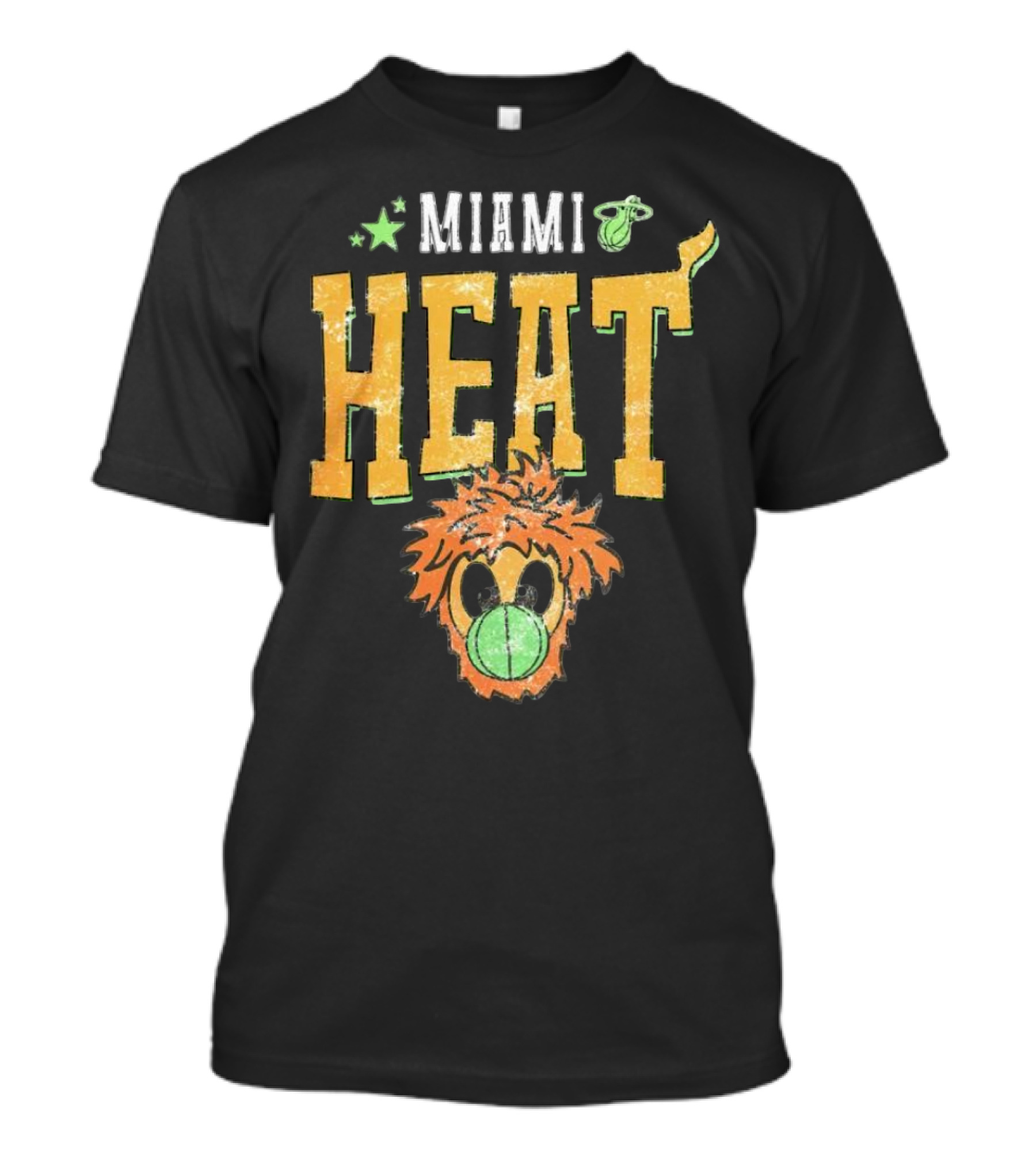 Miami Heat Burnie Basketball Court Culture T-Shirt