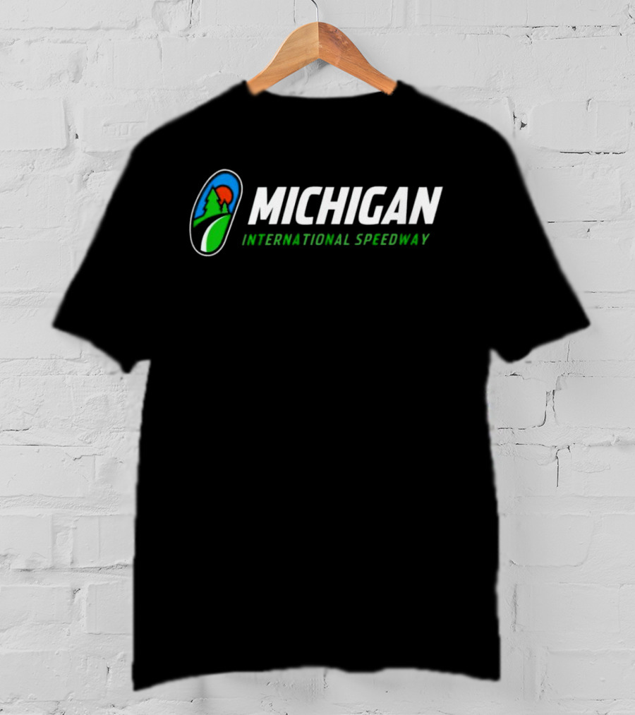 MICHIGAN INTERNATIONAL SPEEDWAY Logo Tree Landscape T-Shirt