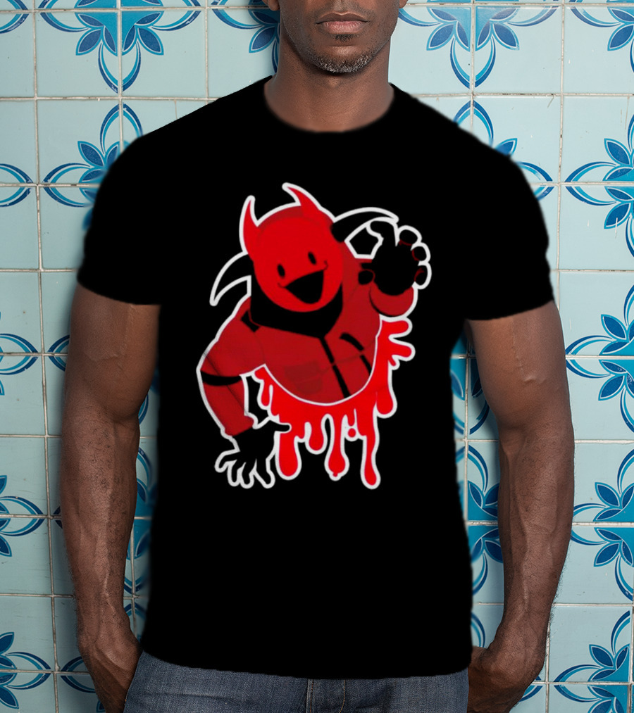 Reddsmess Get Over Here Fall Guy Devil Costume T-Shirt