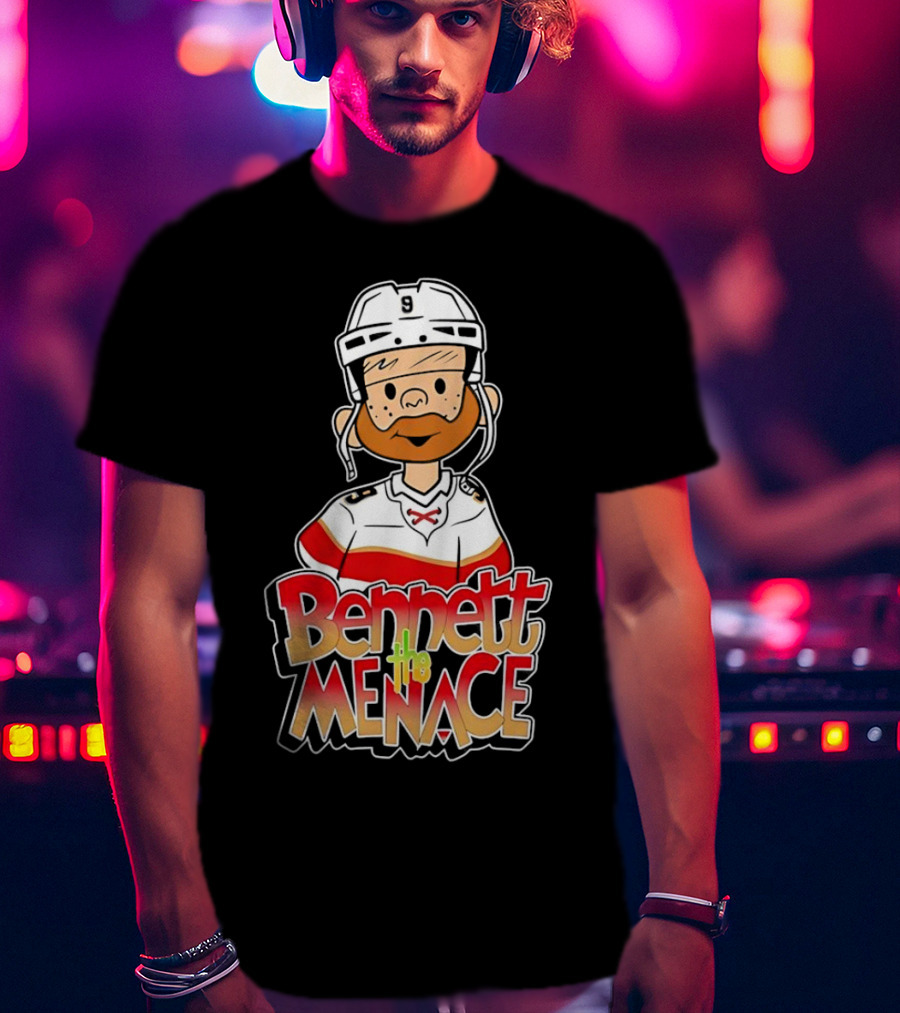 Bennett The Menace Florida Panthers Hockey Sam Bennett T-Shirt