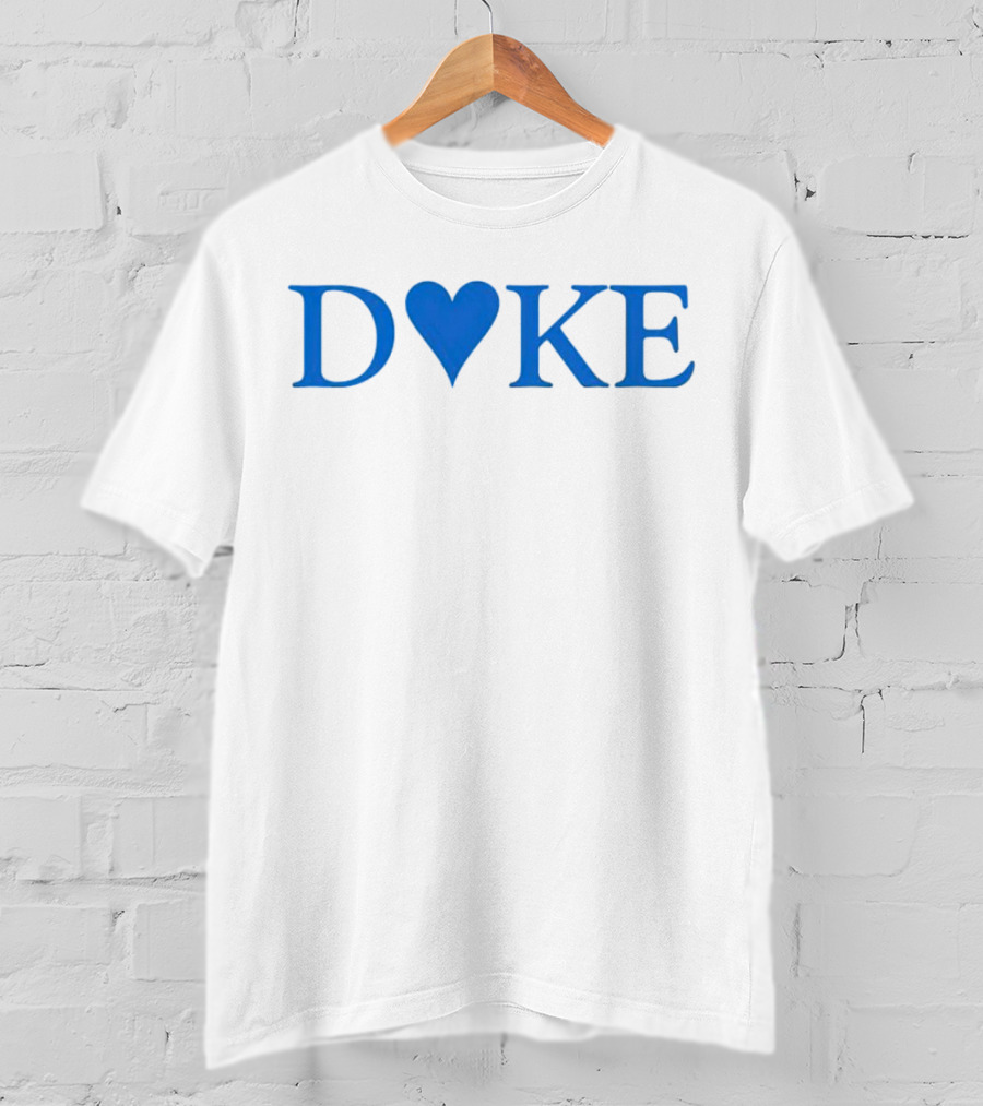 Duke Heart Blue Text T-Shirt