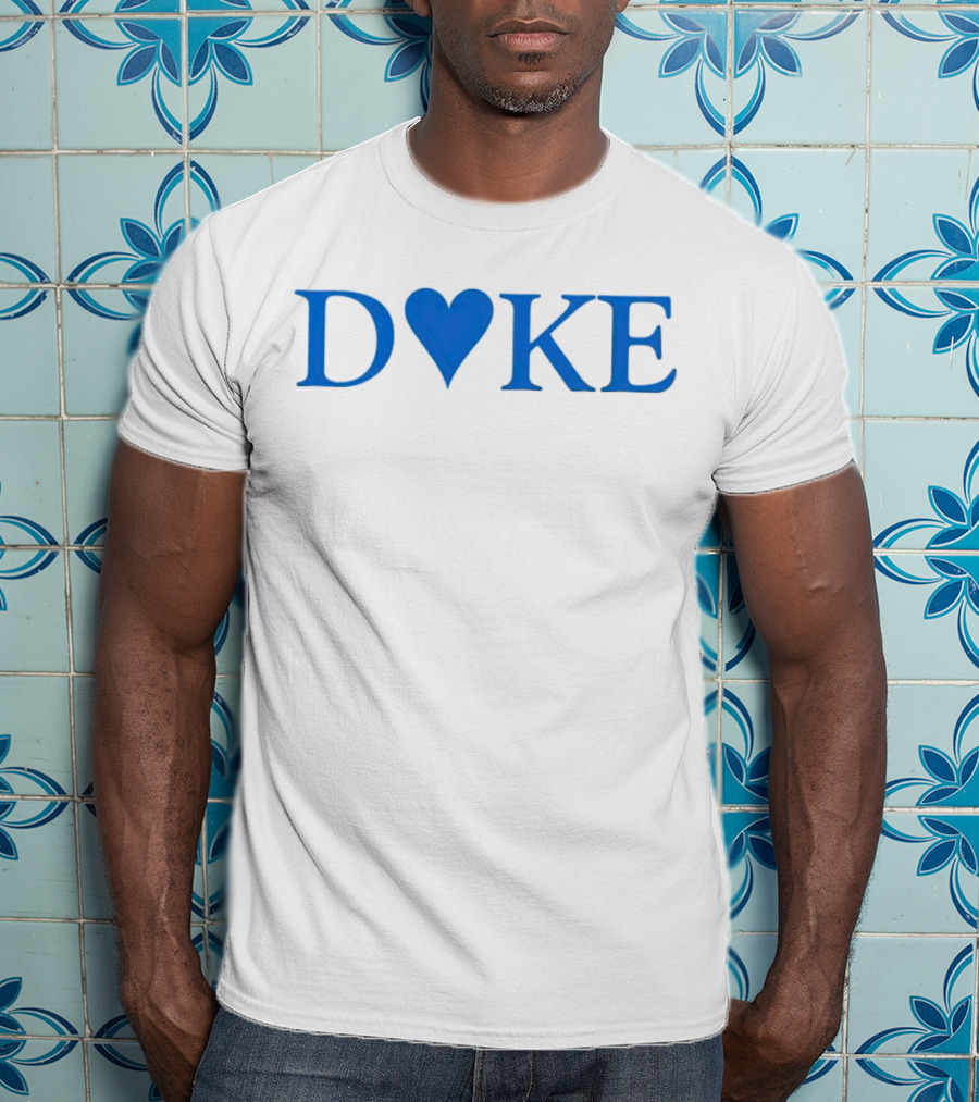 Duke Heart Blue Text T-Shirt