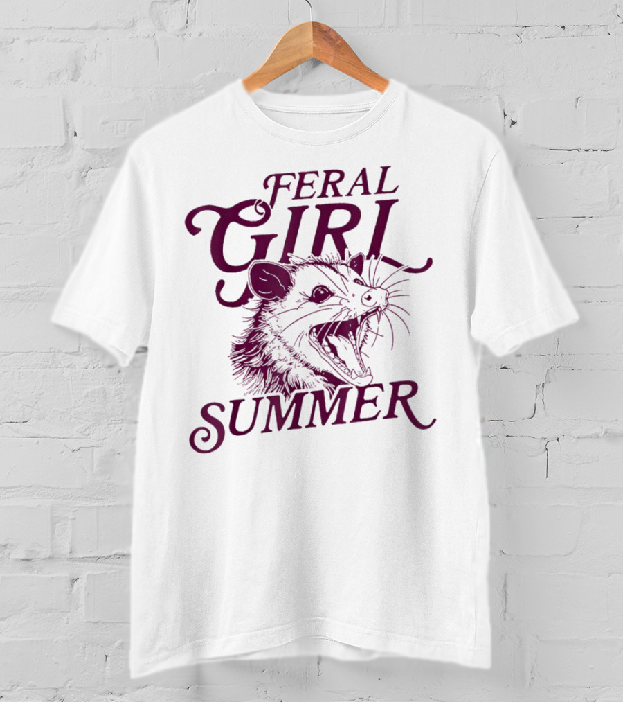 Feral Girl Summer Opossum T-Shirt