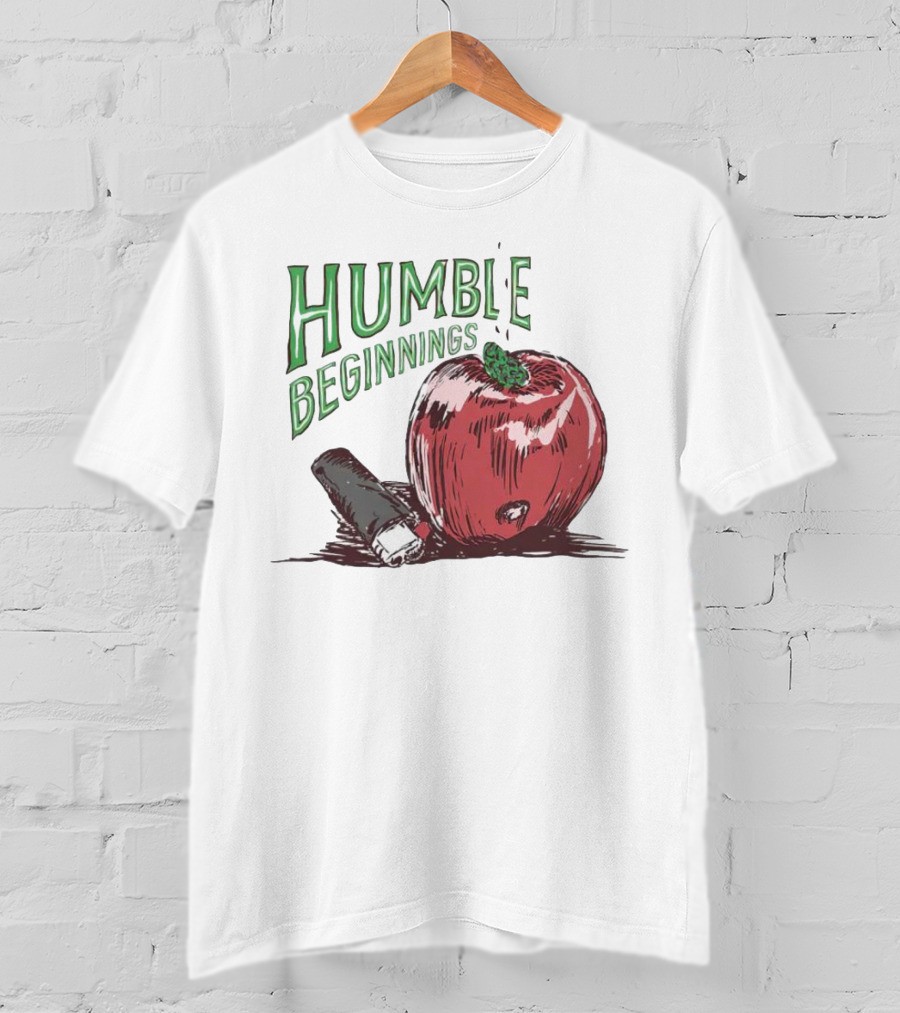 Humble Beginnings Apple With Pencil T-Shirt
