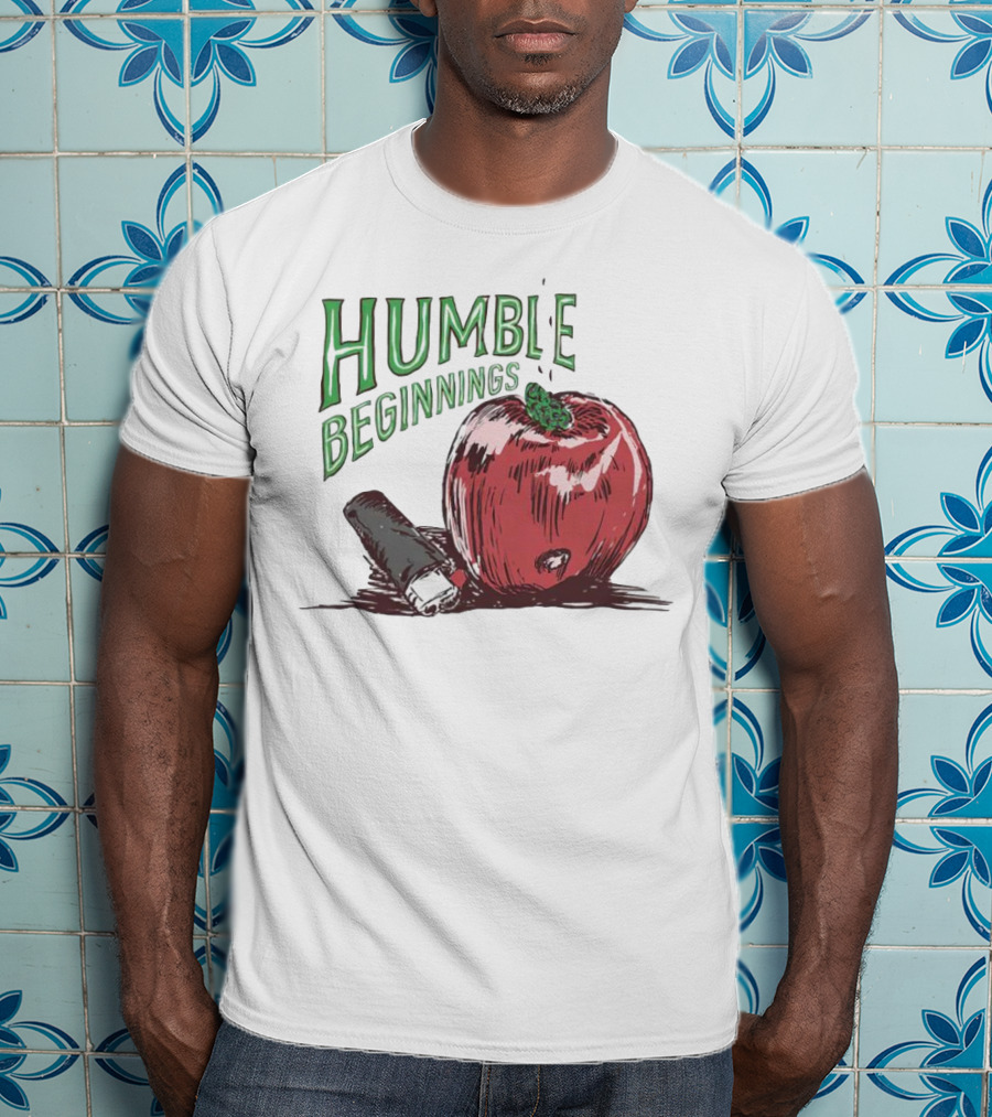 Humble Beginnings Apple With Pencil T-Shirt