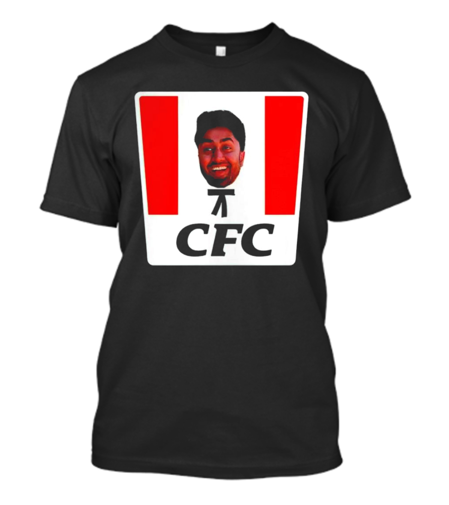 Mafs Collins CFC Parody Fried Chicken Face T-Shirt