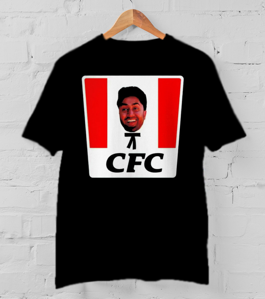 Mafs Collins CFC Parody Fried Chicken Face T-Shirt