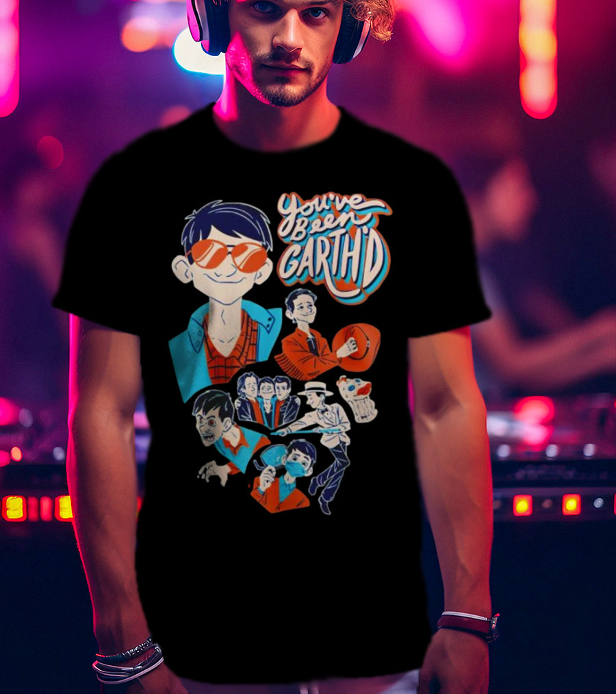 You've Been Garthd Cartoon Style Character Montage T-Shirt