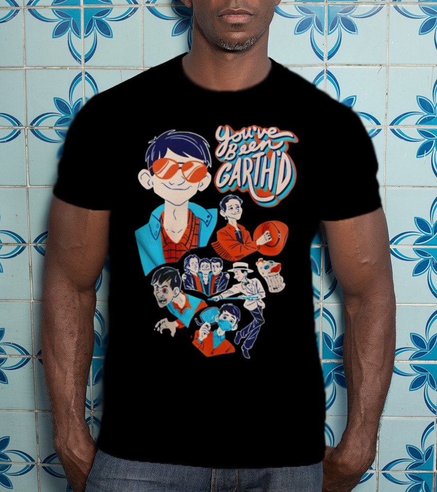 You've Been Garthd Cartoon Style Character Montage T-Shirt