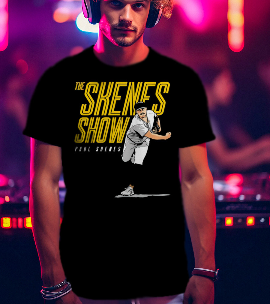 The Skenes Show Paul Skenes Pittsburgh Pirates Pitching Action T-Shirt