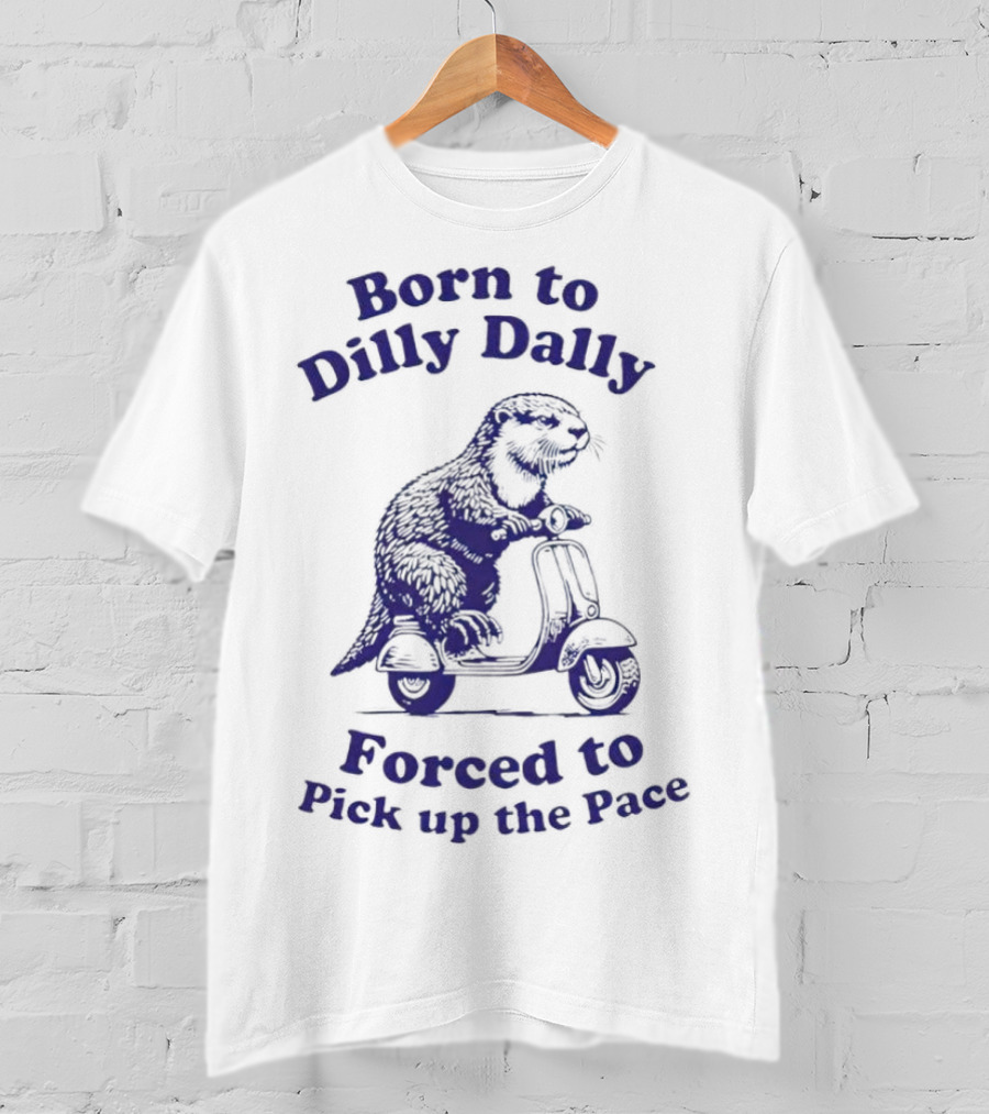 Born To Dilly Dally Capybara On Scooter Forced To Pick Up The Pace T-Shirt