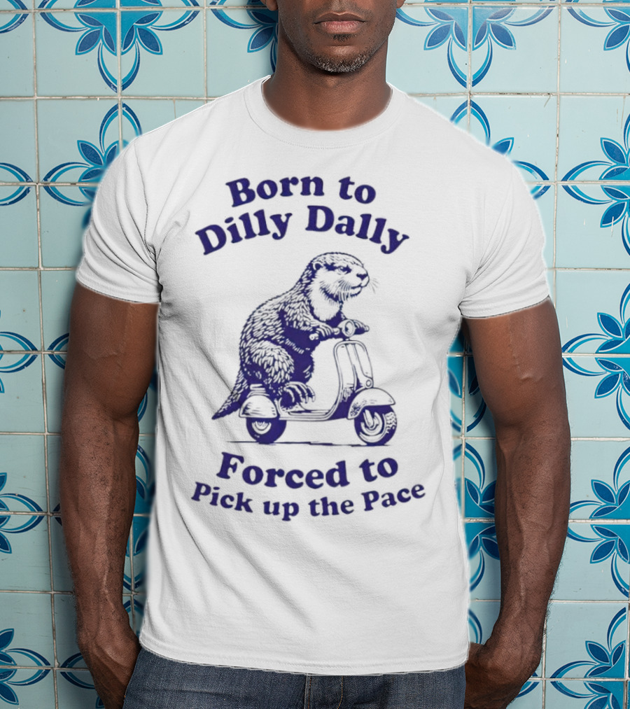 Born To Dilly Dally Capybara On Scooter Forced To Pick Up The Pace T-Shirt