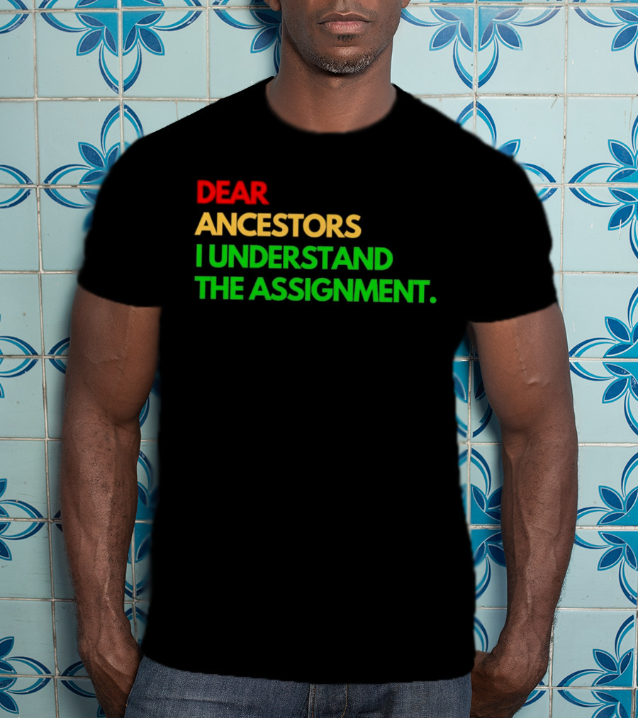 Dear Ancestors I Understand The Assignment T-Shirt