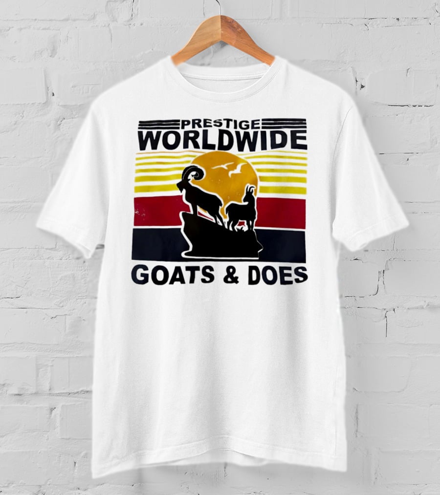 Prestige Worldwide Goats And Does Vintage Sunset T-Shirt