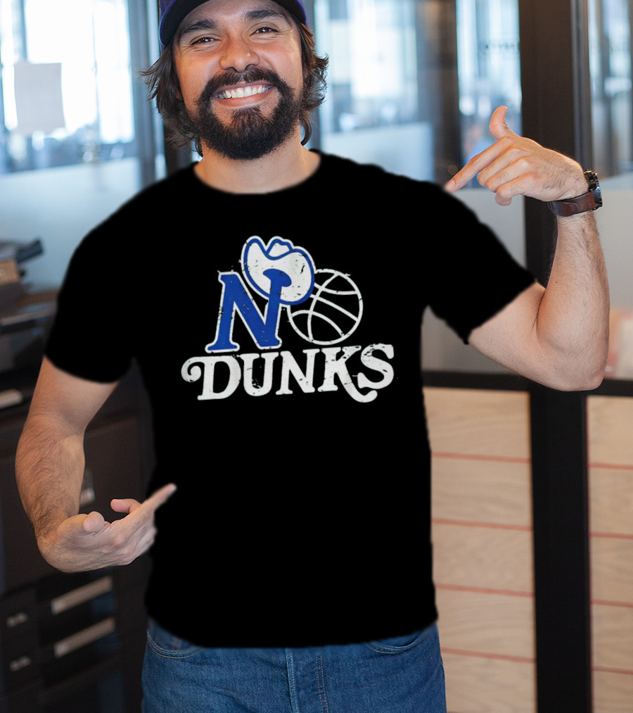 Dallas Mavericks No Dunks Cowboy Basketball T-Shirt