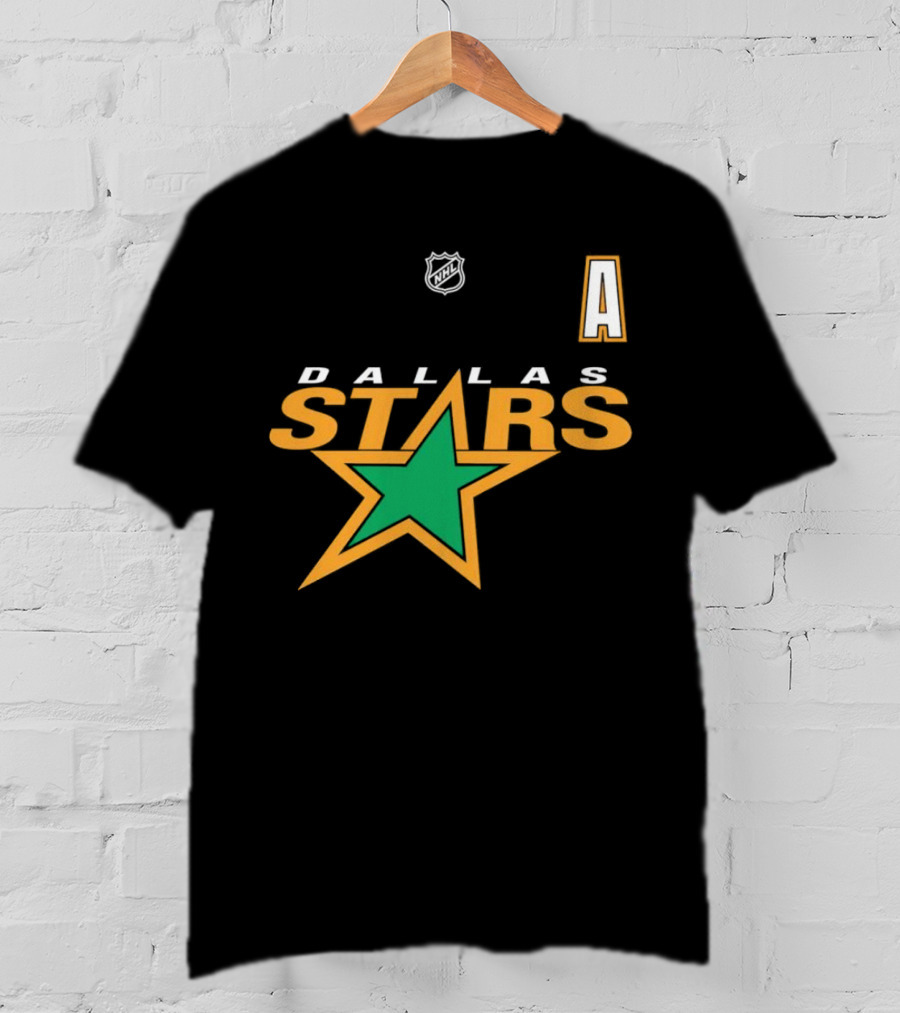 Dallas Stars NHL Hockey Team Logo And Letter A T-Shirt
